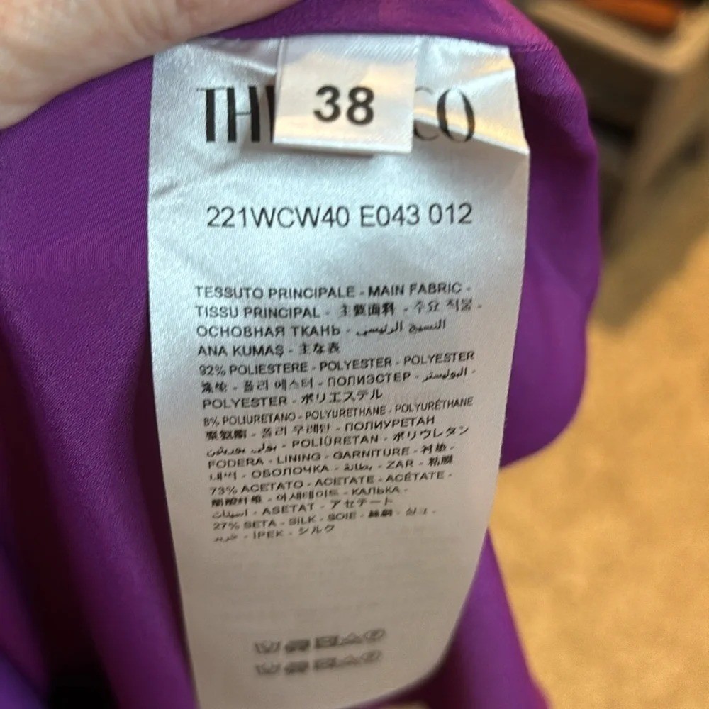 Perfect condition The Attico Corine Side Slit Gown size 38IT/0-2 US in purple