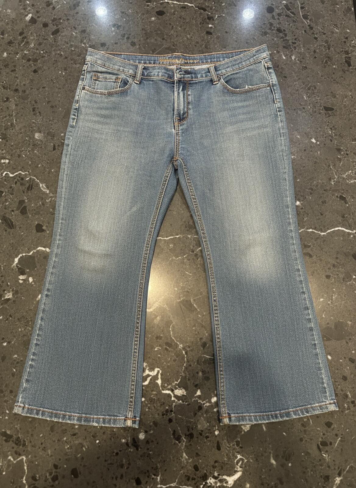 eVie Authentic Jeanswear Wide Leg Cropped Jeans – Size S / L