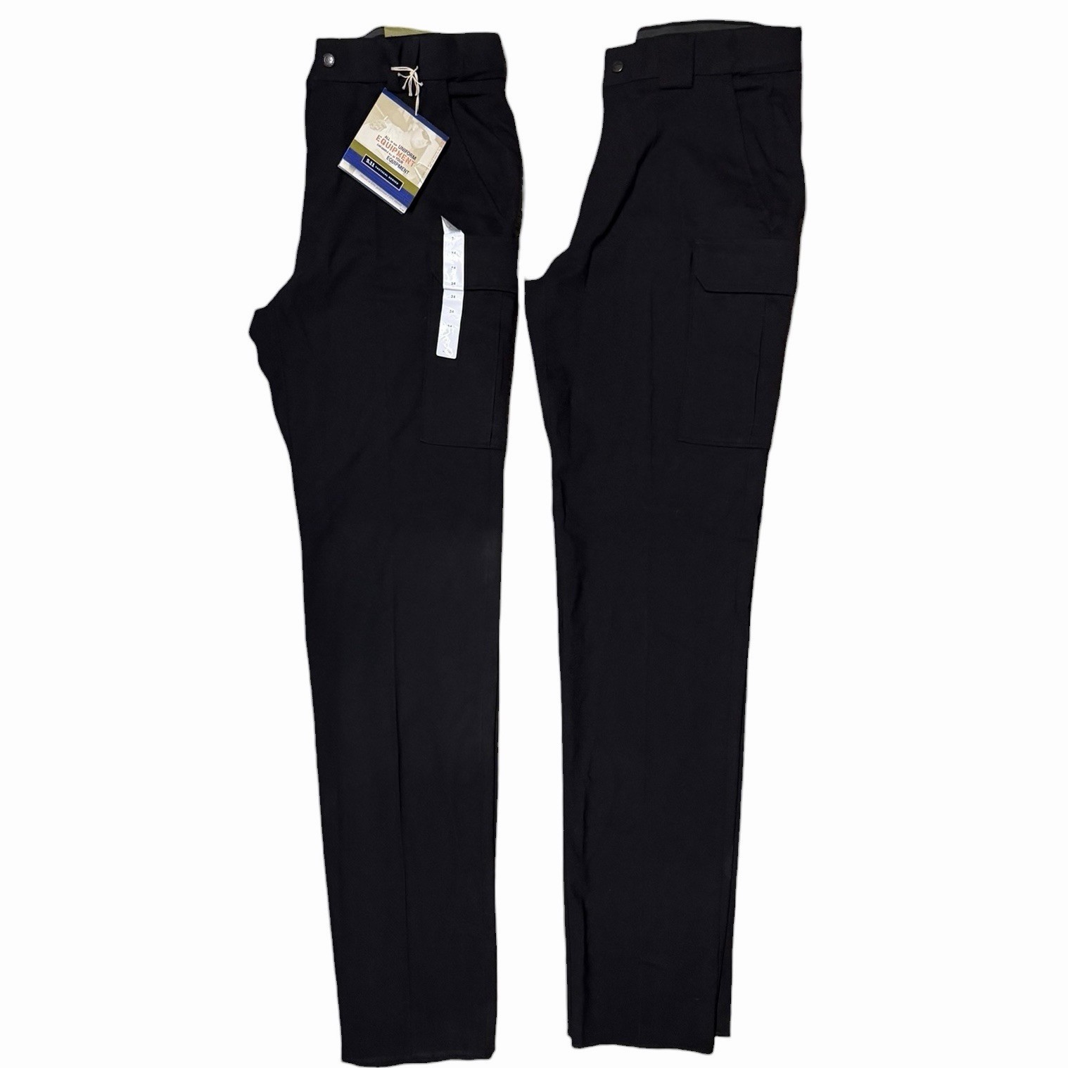 (2) 5.11 Tactical Pants Mens Size 34 Black Cargo B Class Uniform Unhemmed 44060