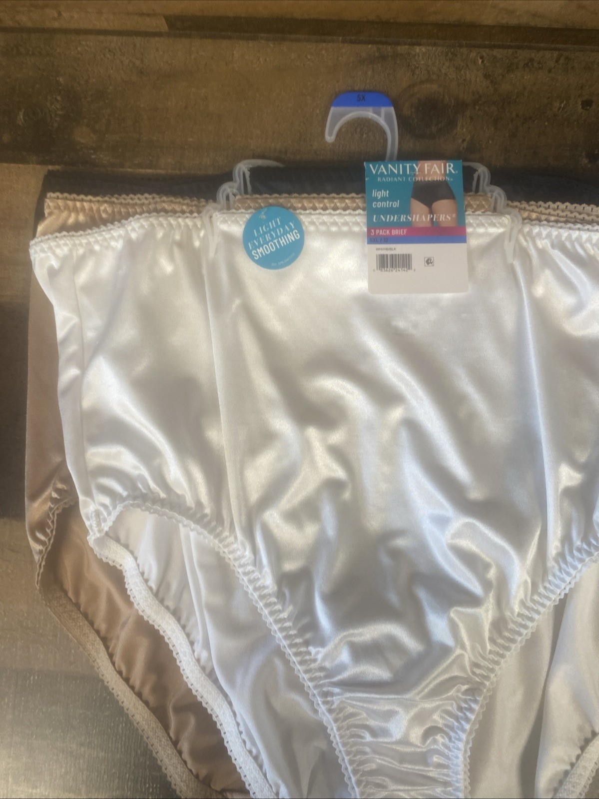 Vanity Fair Lingerie 3 Pack Brief Panties Radiant Collection Undershapers 5XL 12