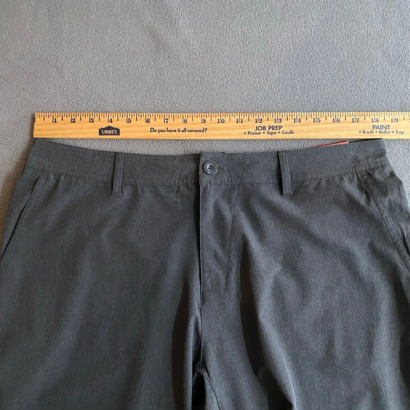 Reebok Hybrid Training Shorts Mens 36 Gray Speedwick Swim Outdoor Hiking Golf
