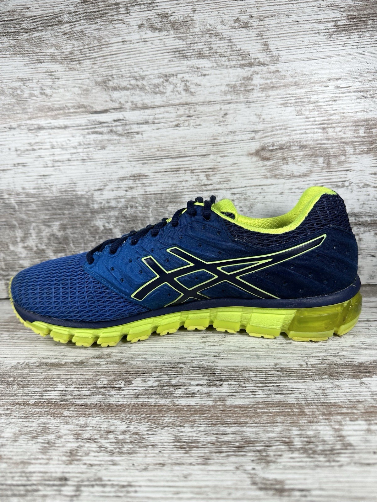 Men’s ASICS Gel-Quantum 180 Blue/Volt Running Shoes Sz 10.5 Athletic Gym EUC!