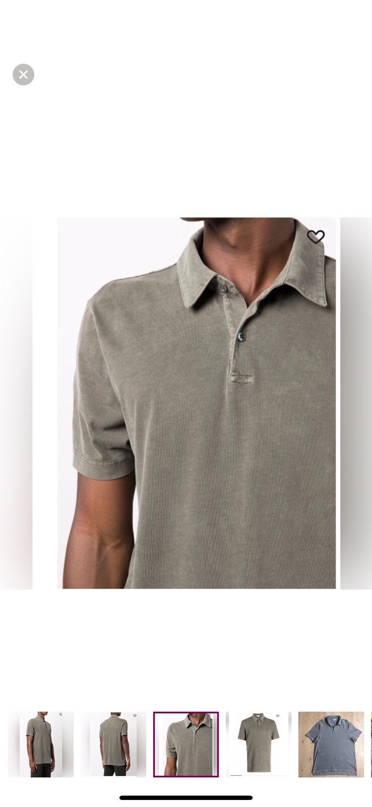 James Perse Mens Supination Super Pima Cotton Polo Size XL/4 MRSP $285 Made USA