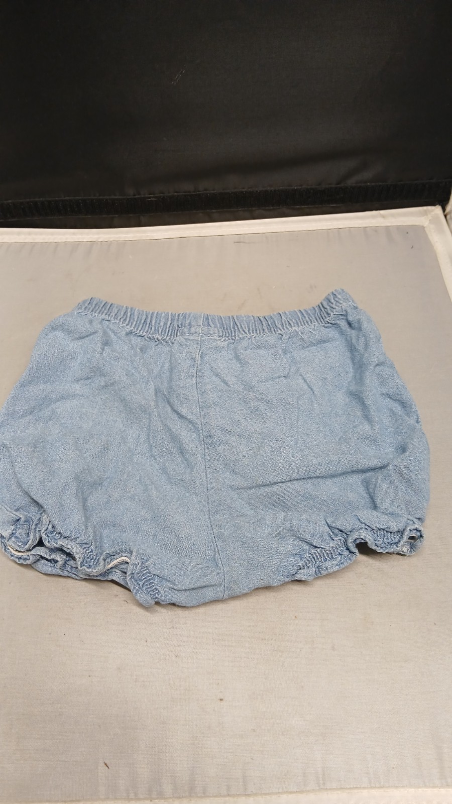 Carter’s Shorts Baby Girls Sz 12M Blue Denim Casual Elastic Bloomer Diaper Cover