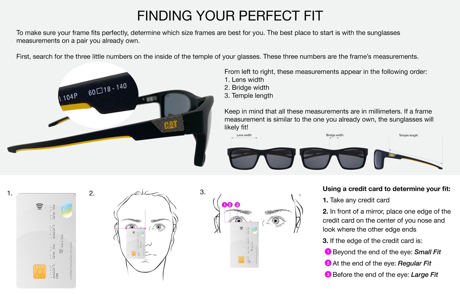 CAT 8017 Men’s Polarized Square Sunglasses, UV400 58 mm, Matte Black/Yellow