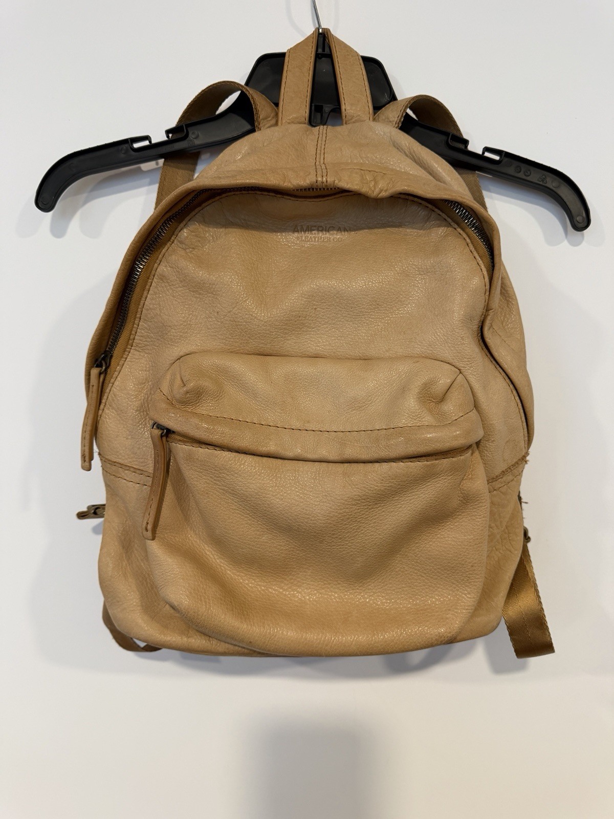 American Leather Company Camel Backpack Purse