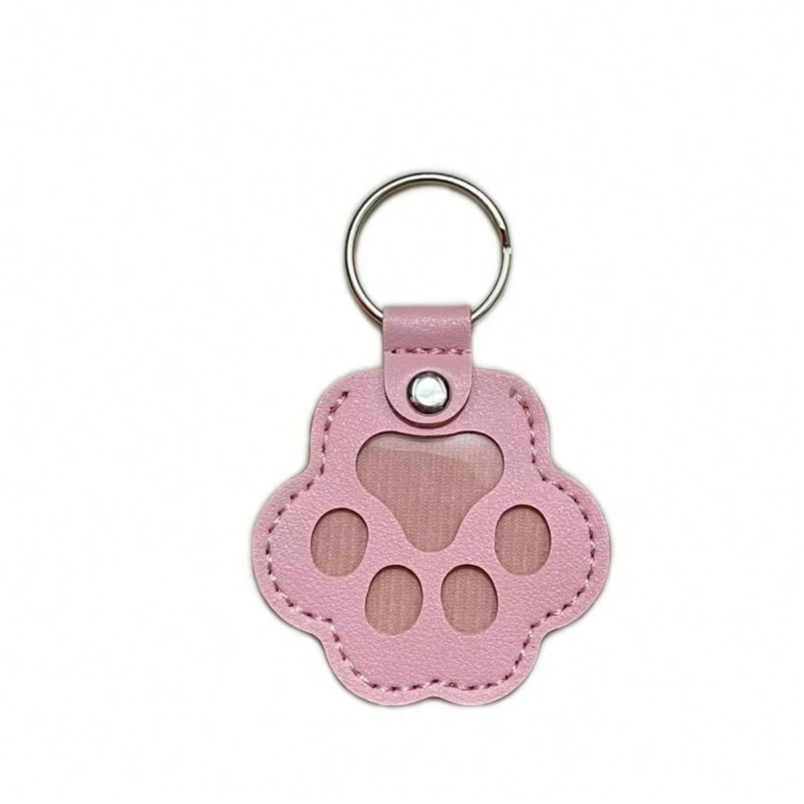 Pet Memorial Keychain Dog Paw Keyring Coller Pendant Pouch For Pet Fur Keepsake