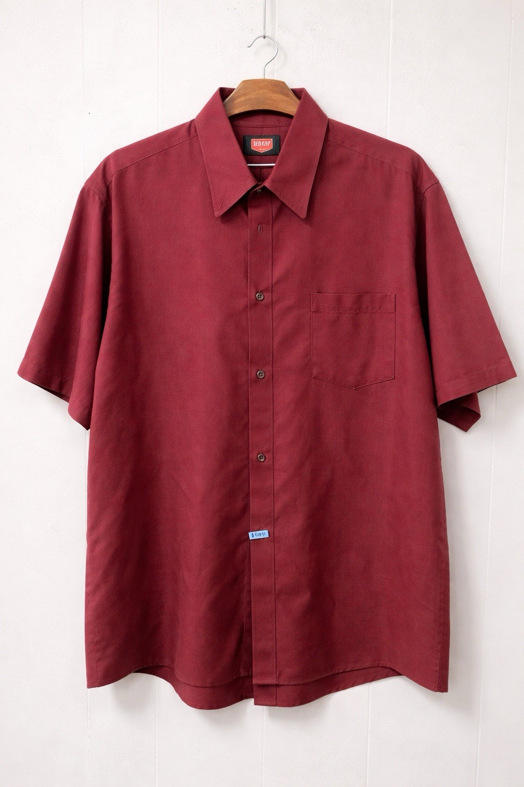 Red Kap SP80 Mens XL Maroon Work Shirt Short Sleeve Industrial Pocket