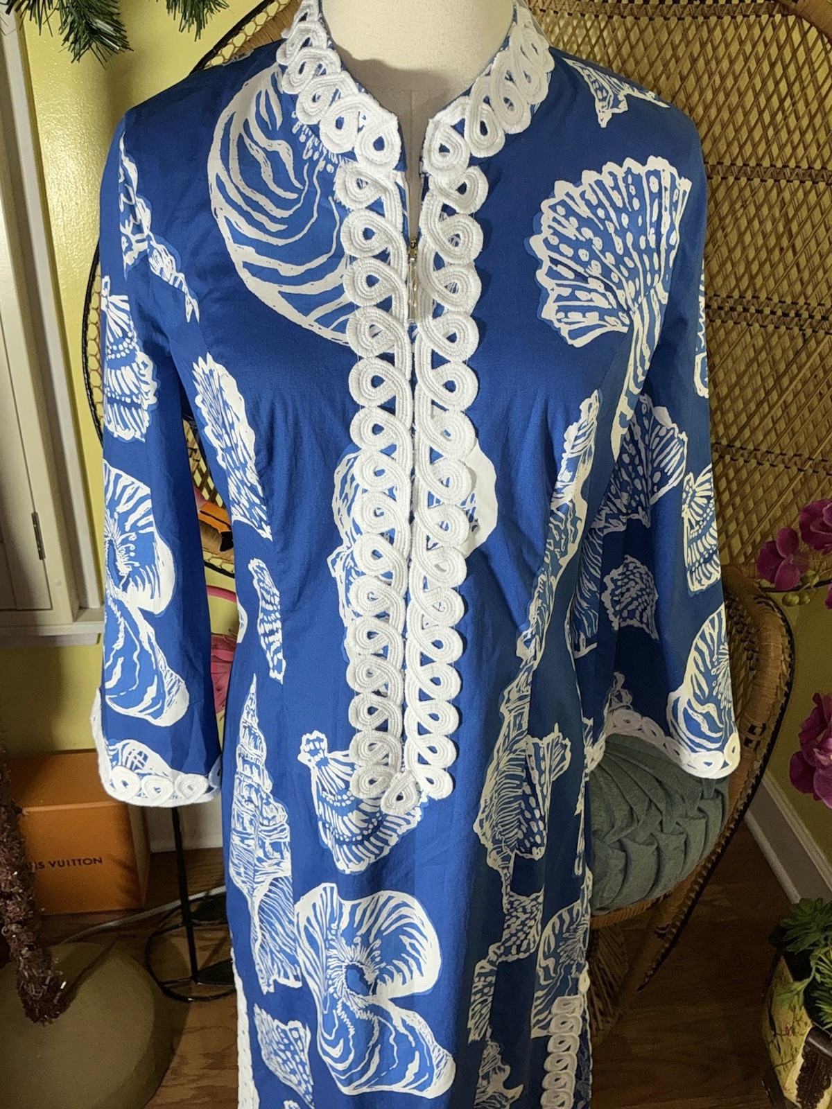 Lilly Pulitzer NWT Shealyn Stretch Maxi Caftan Shell Of A Good Time 🦄 Size 6,16
