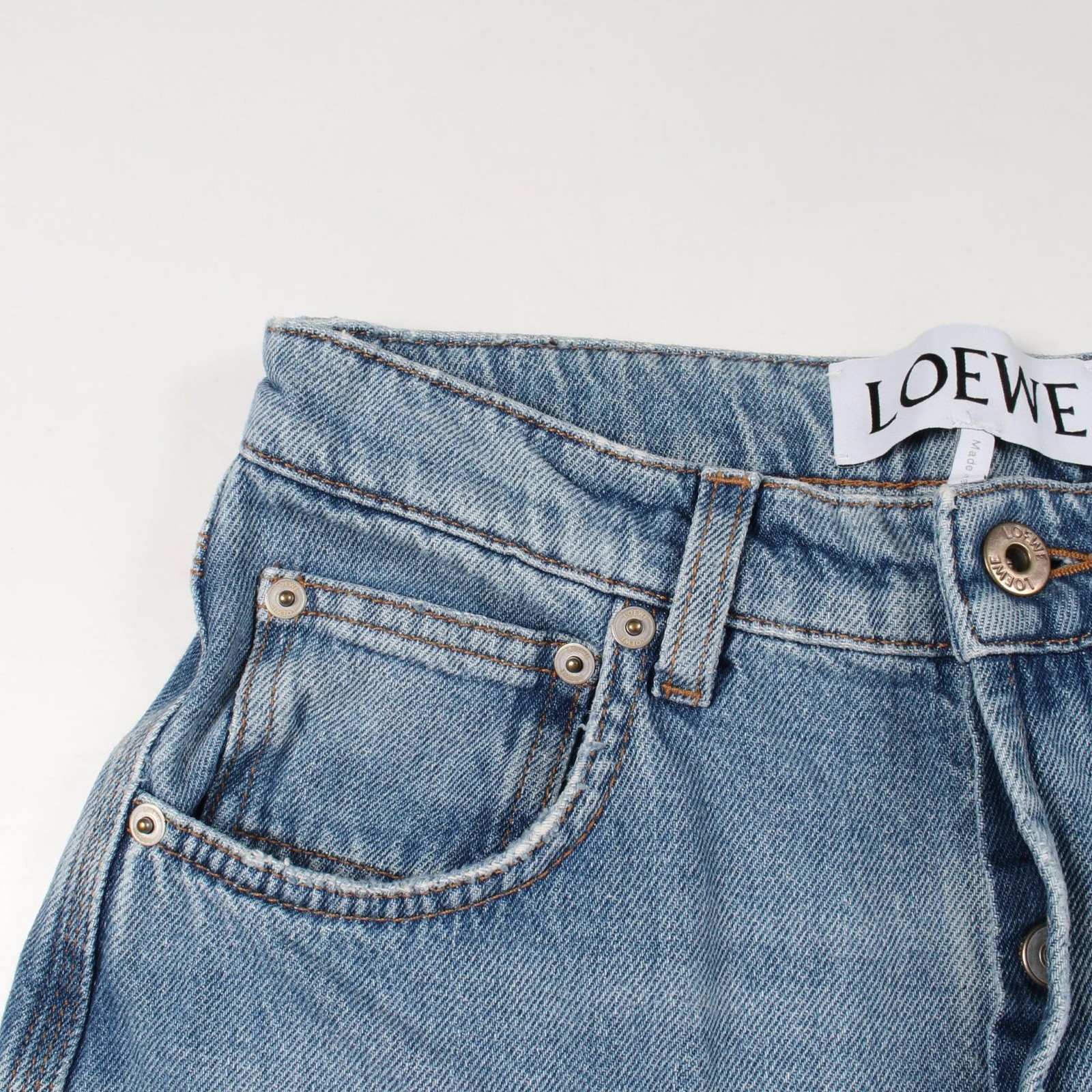 Loewe Cotton Denim Pants – DUTY FREE