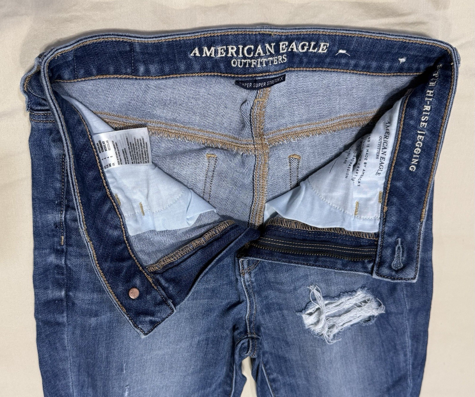 American Eagle Outfitters Jeans size 4 Women’s Super Stretch X Hi-Rise Jegging