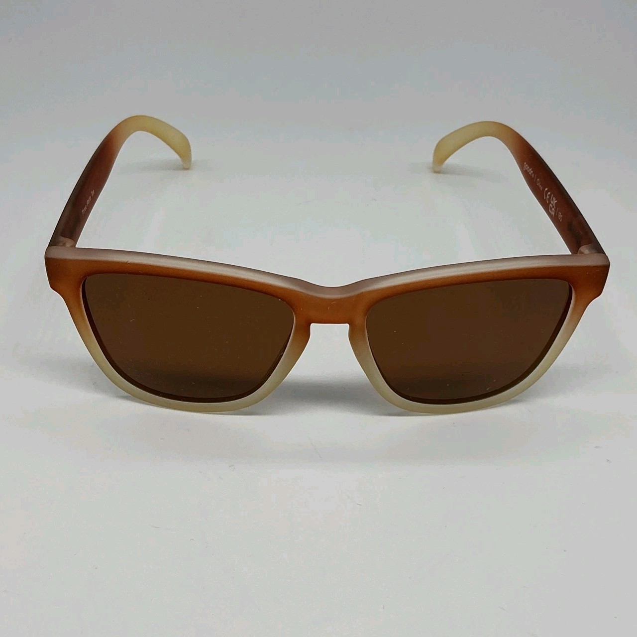 Goodr Sunglasses Three Part Tees – Brown Gradient Frame – Used Running Shades