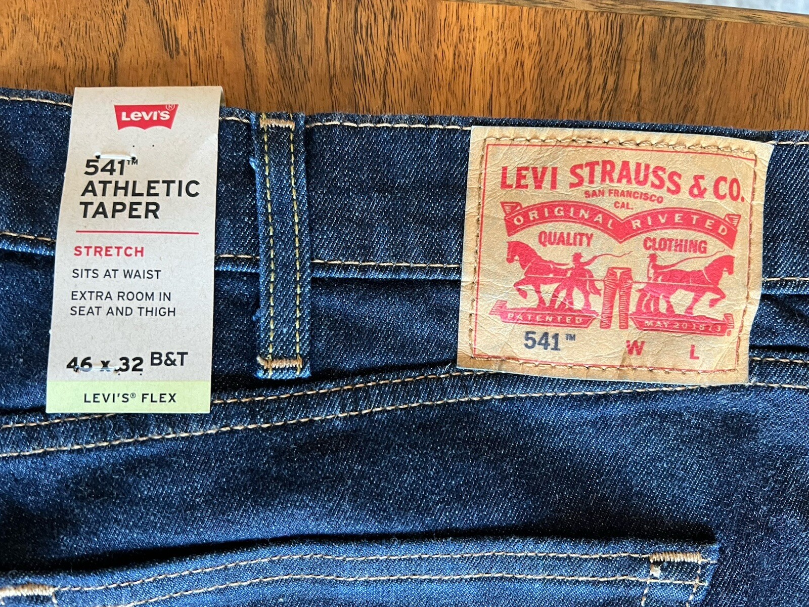 Levi’s 541 Cleaner 46×32 Blue Flex Pants Jeans