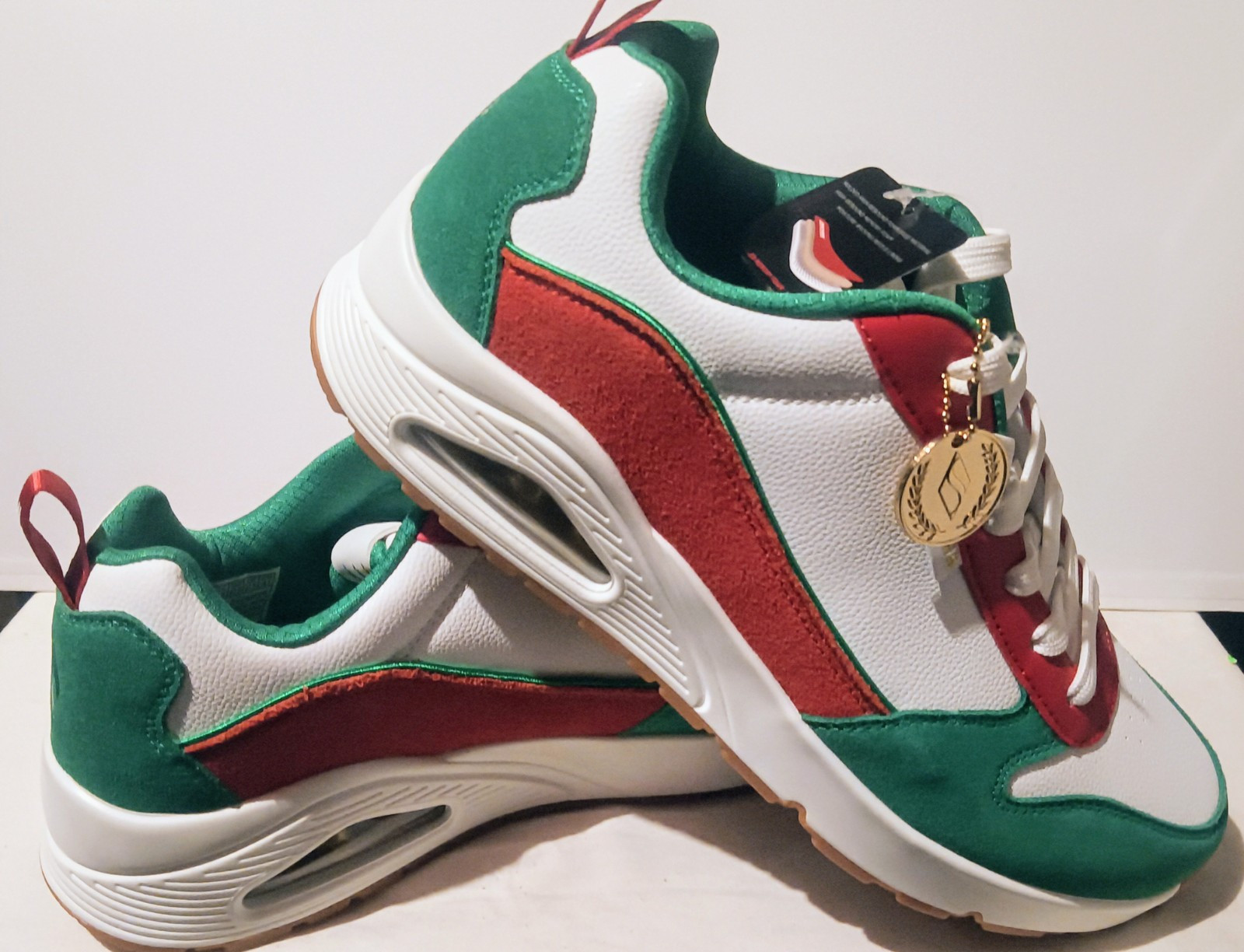 Skechers Uno Victory Pack Shoes Men 9.5 Mexico White Green Red Street Los Angele