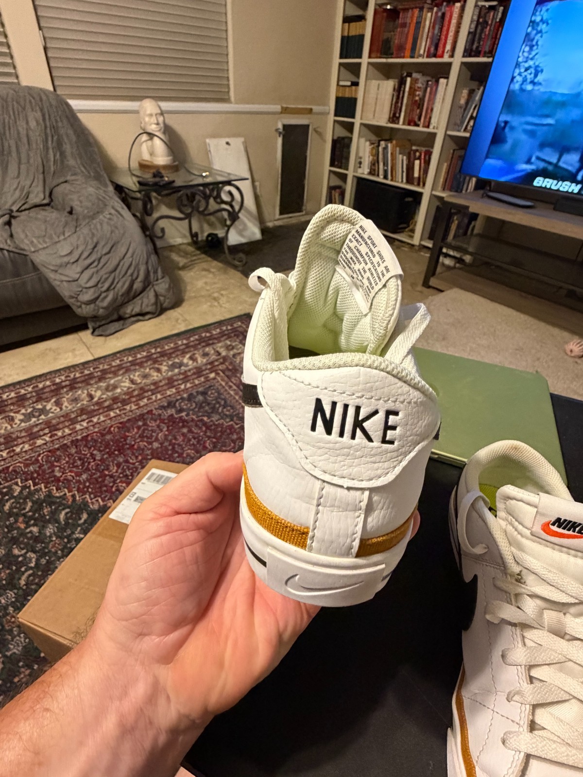 Nike Court Legacy Next Nature White Desert Ochre DH3161-100 Women’s Size 10.5