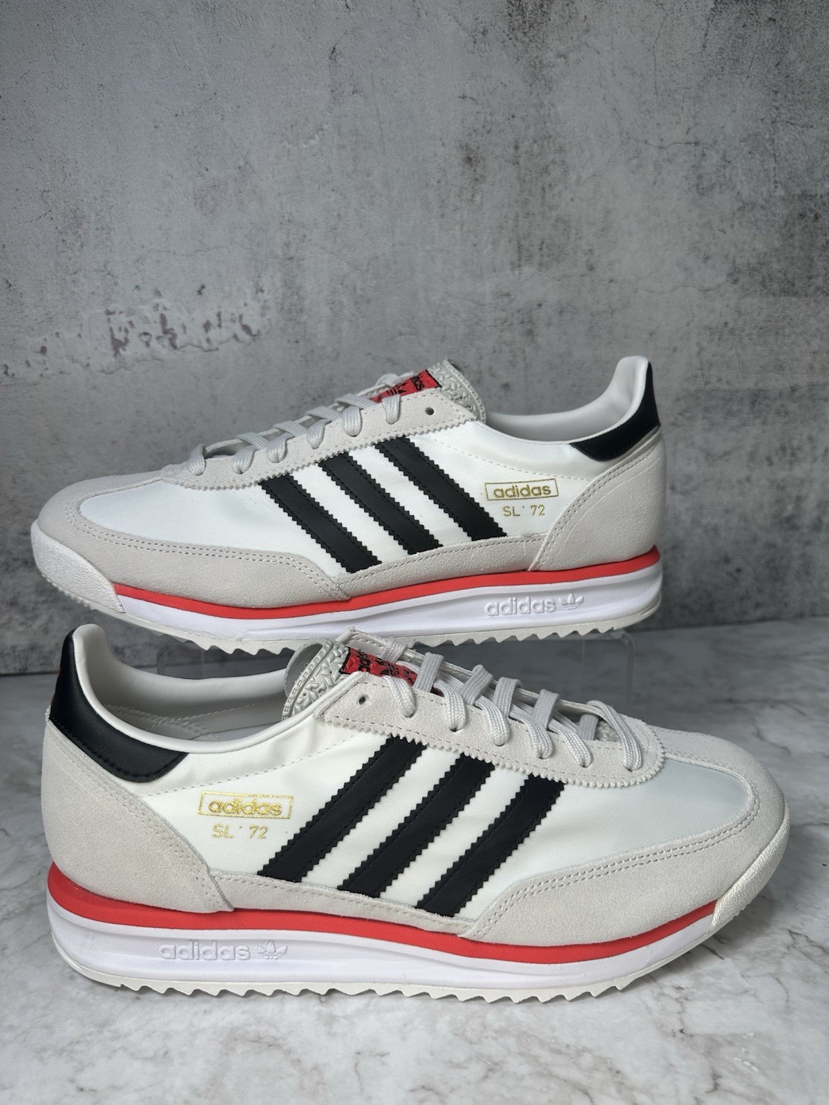 ~Adidas SL72 RS White Black Red Authentic | JS0746 | Men’s Size 10.5