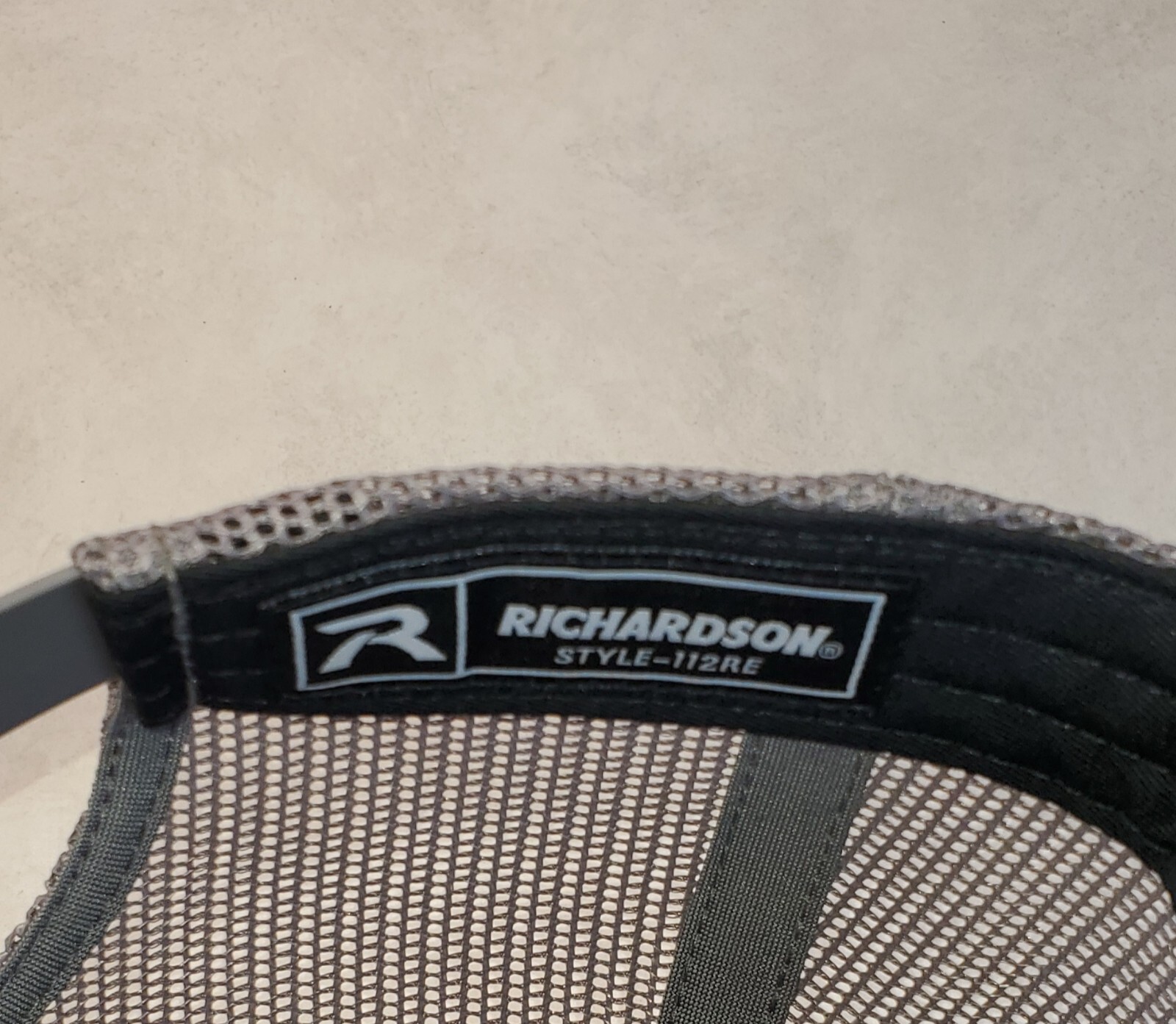 Mustang Embroidered Patch on Richardson 112 Trucker Hat Black/Charcoal