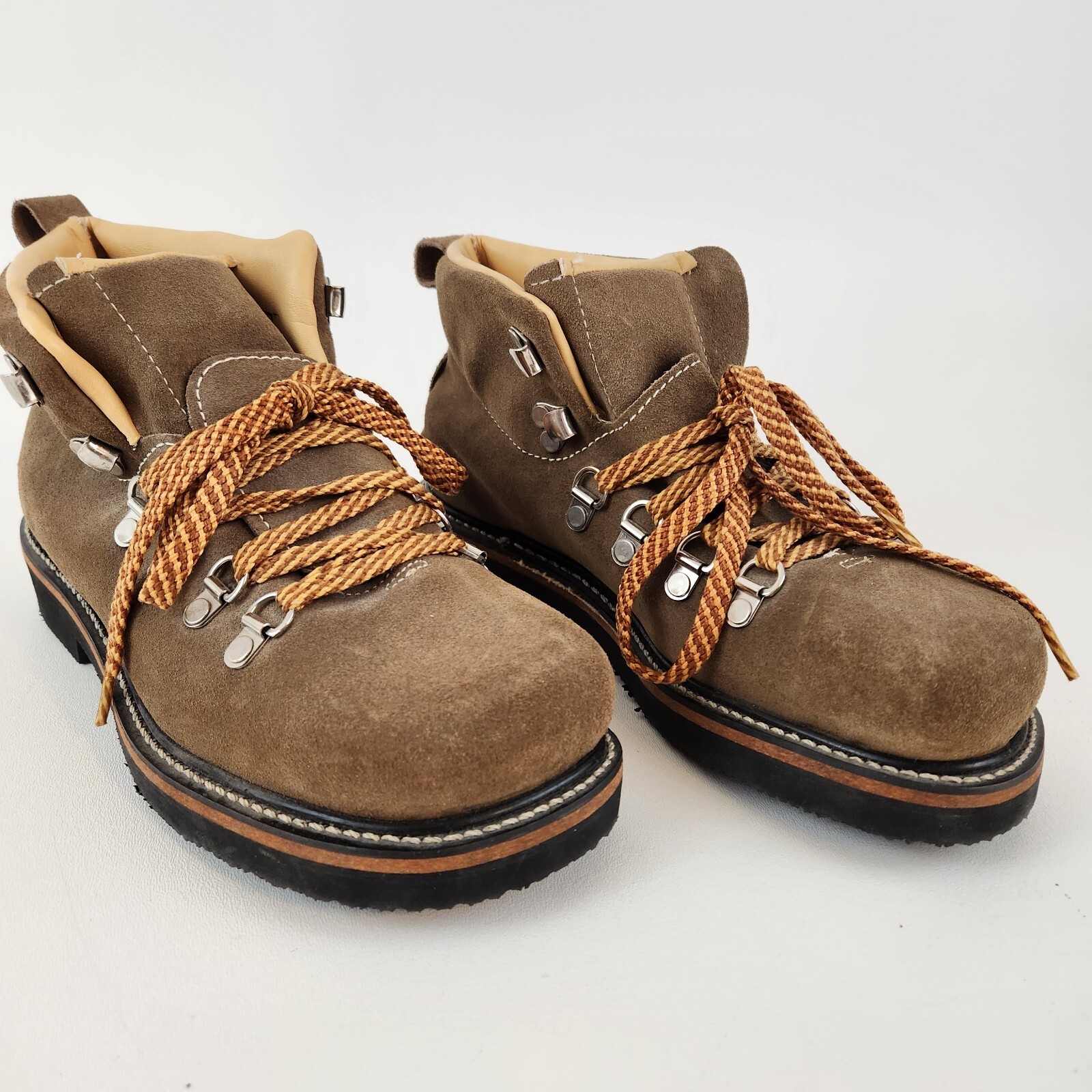 NEW DEAD STOCK VINTAGE IRON AGE STEEL TOE BOOTS SZ 7 3E Mountaineering Hiking