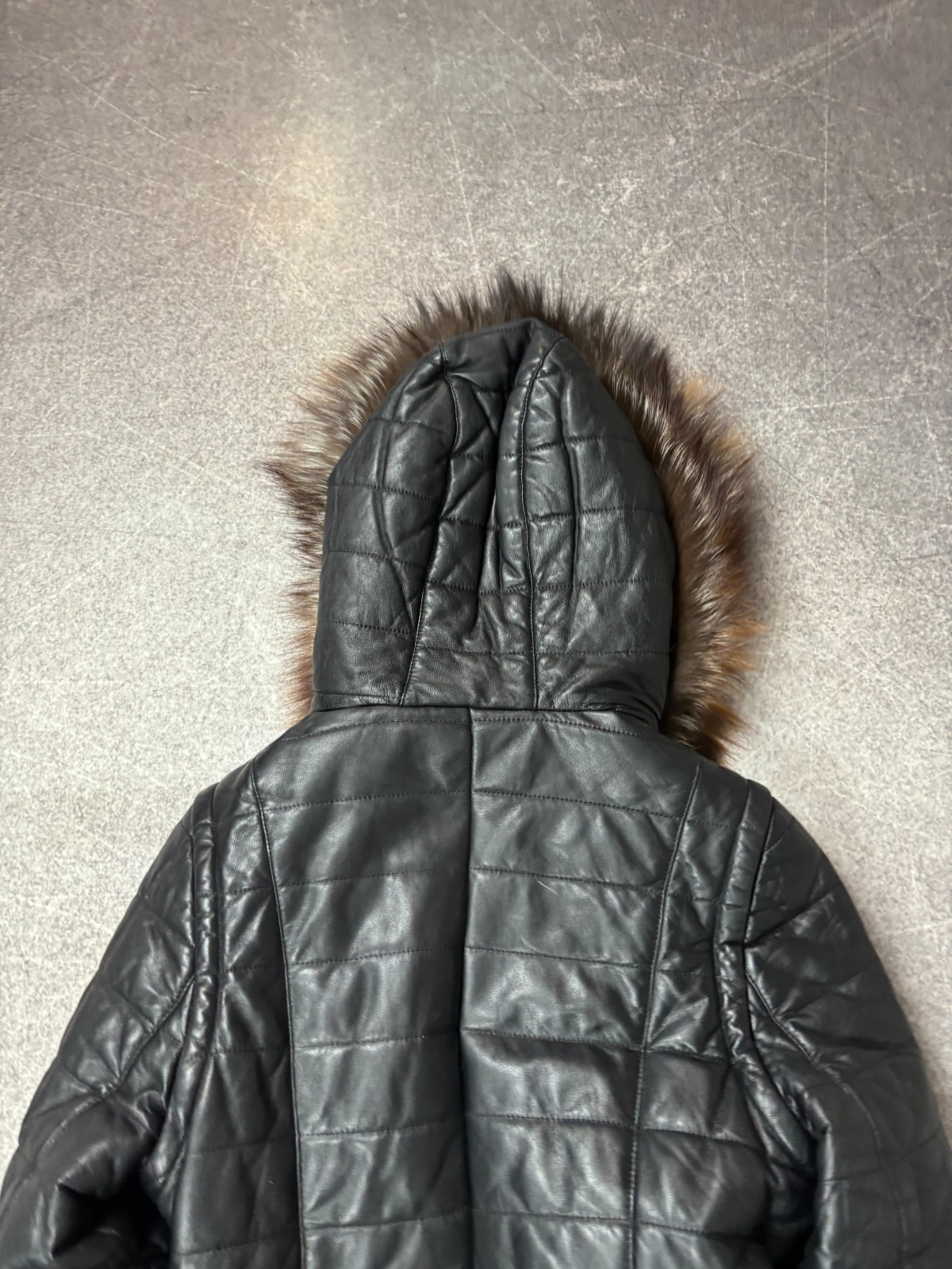 2000s JAPANESE ISSEY MIYAKE STYLE RARE LUXURY FUR/LEATHER BOMBER JACKET