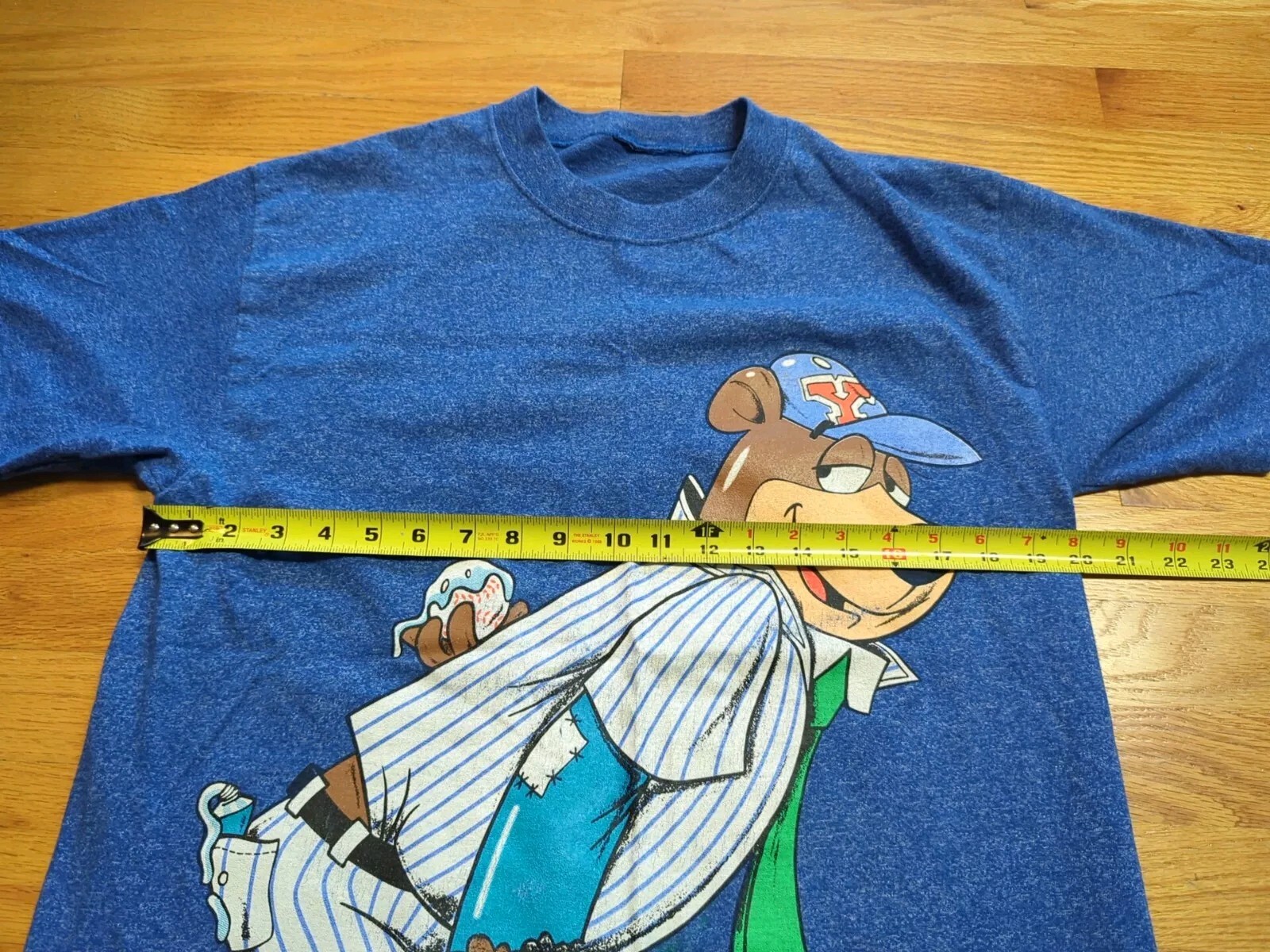Vintage Cartoon Network Yogi Bear Flintstones Shirt Double Sided Graphic Adult L