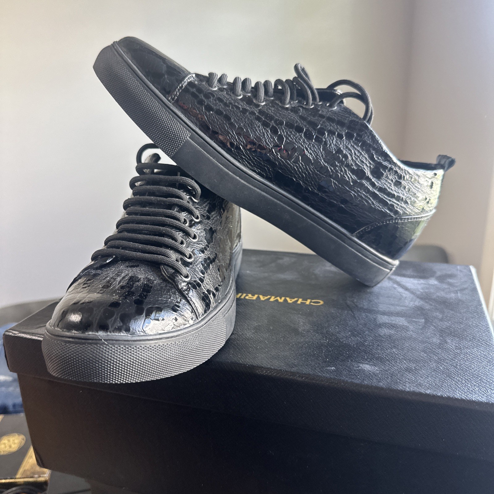 CMR CHAMARIPA Men Black Shoes 6CM / 2.36 Inches Size 6.5 H81C55D293D