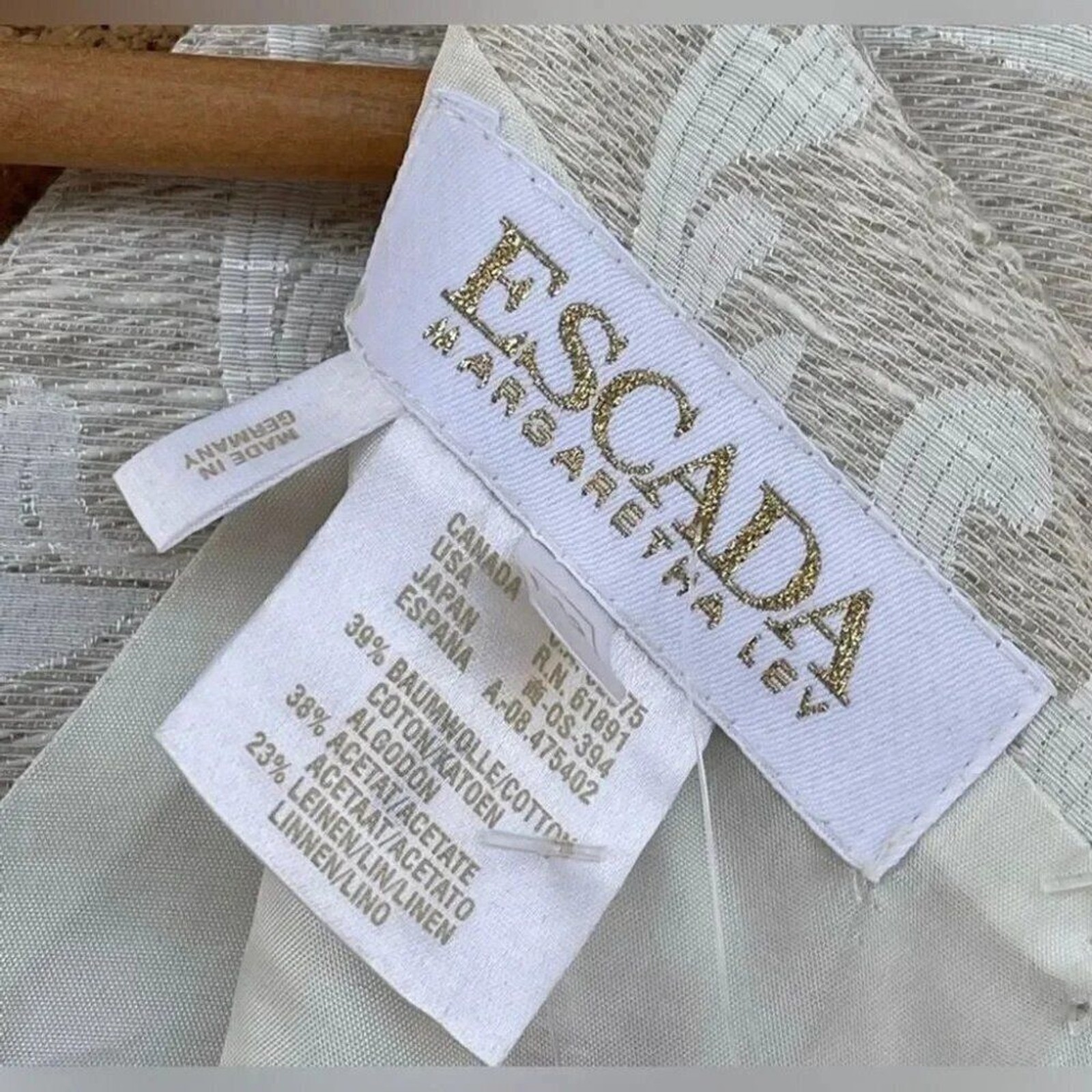 ESCADA KLEID JACQUARD SLEEVELESS SHIFT DRESS 42/14