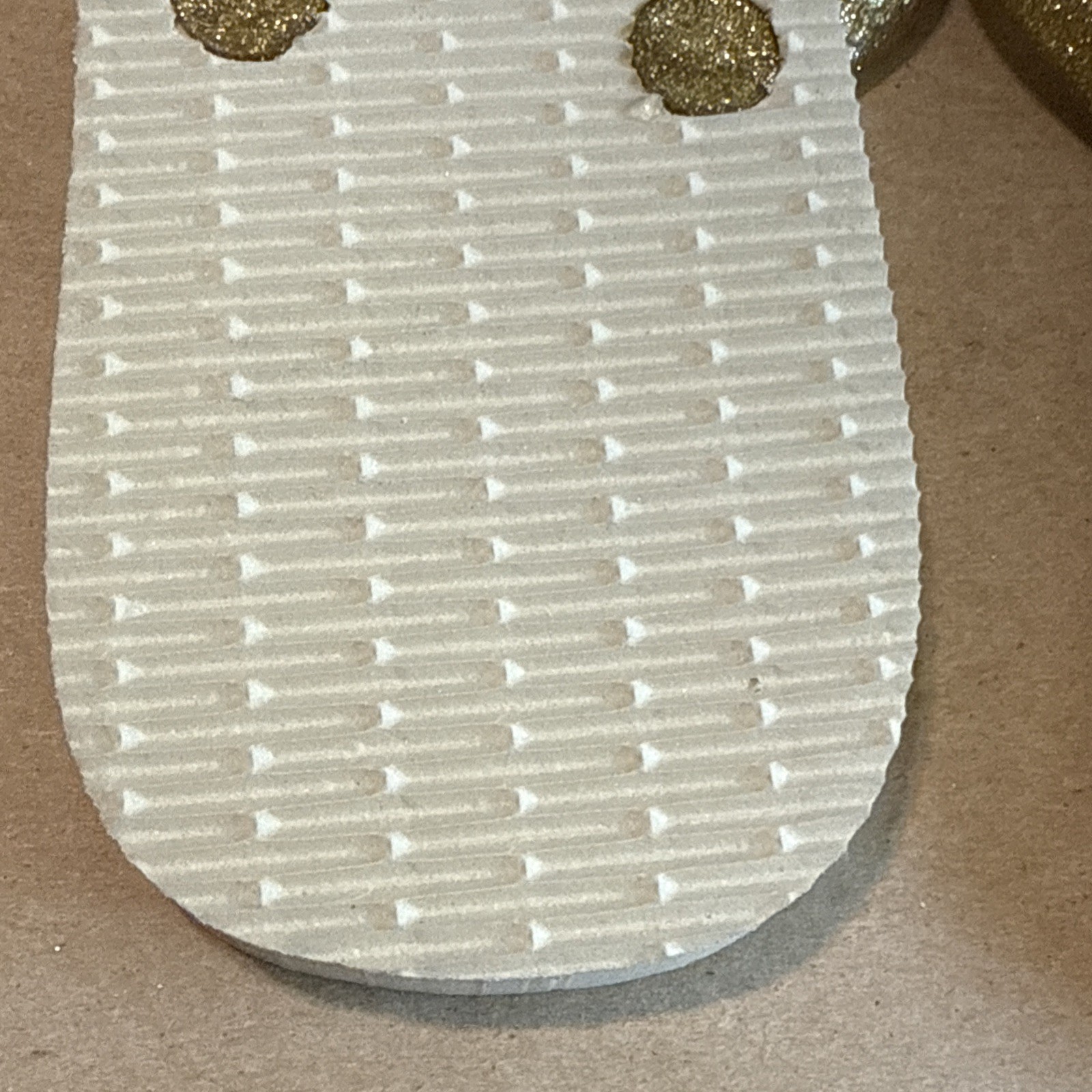HAVAIANAS Slim Gold with Glitter Footbed and Glitter Straps 39/40 – New