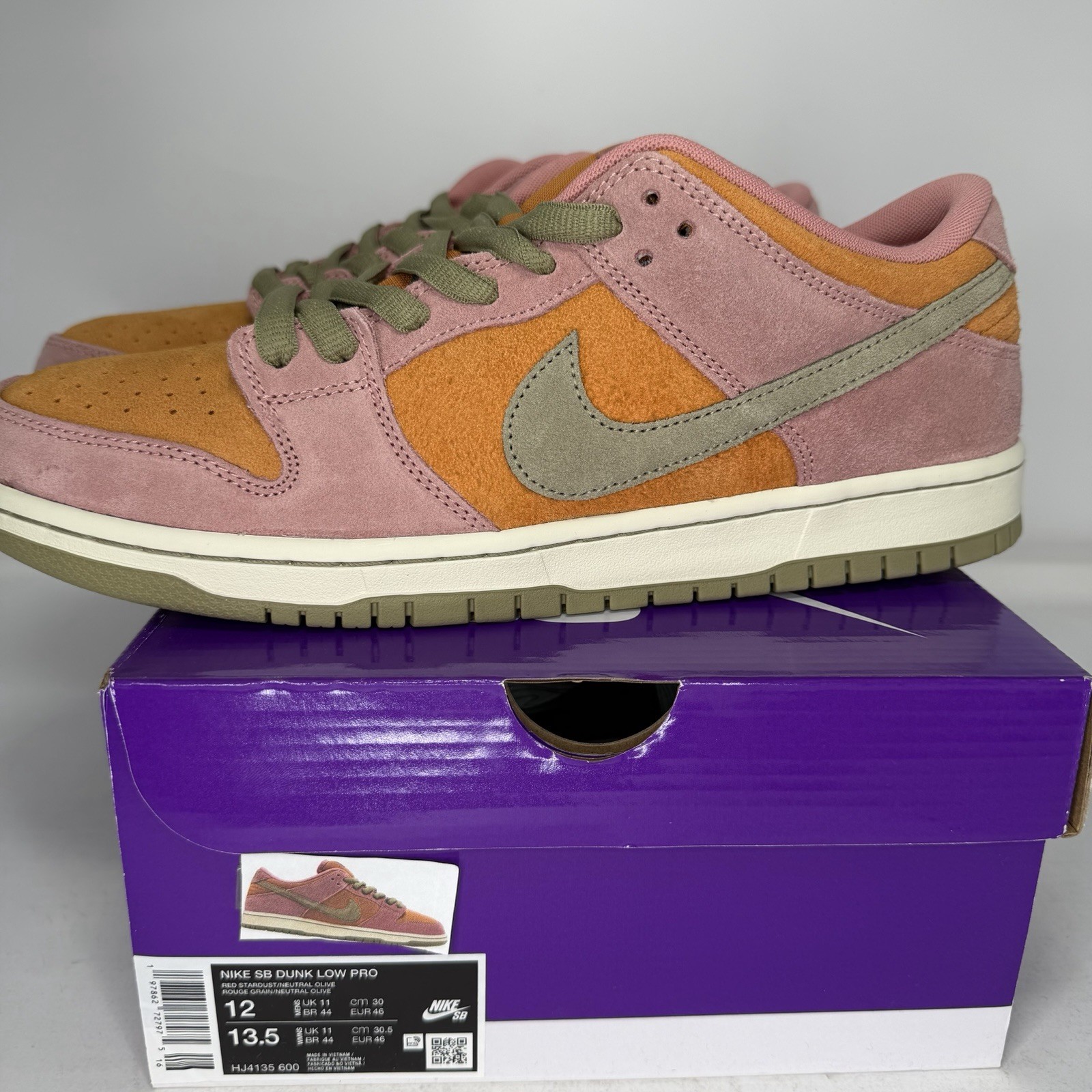 Nike SB Dunk Low Red Stardust Men’s Sizes HJ4135-600 BRAND NEW