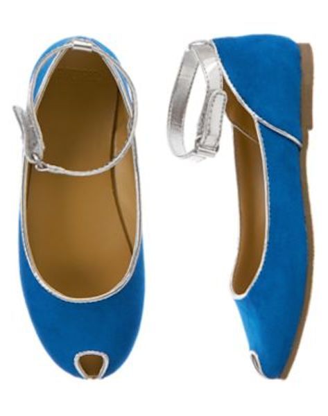 NWT Gymboree Seaside Stroll Blue Dress Shoes Peep Toe Flats 9 10 11 13 Girl