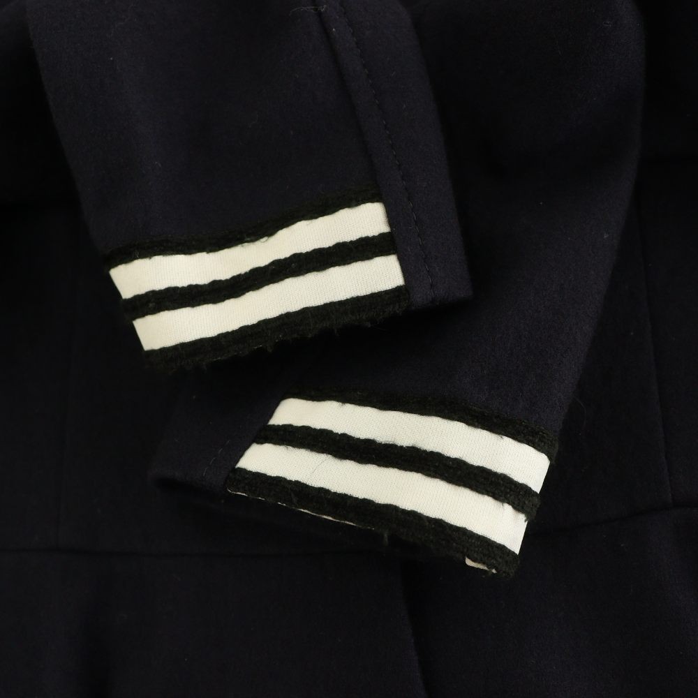 BORDERS at BALCONY Wool Peplum Jacket Navy Size 36 Ladies Blazer