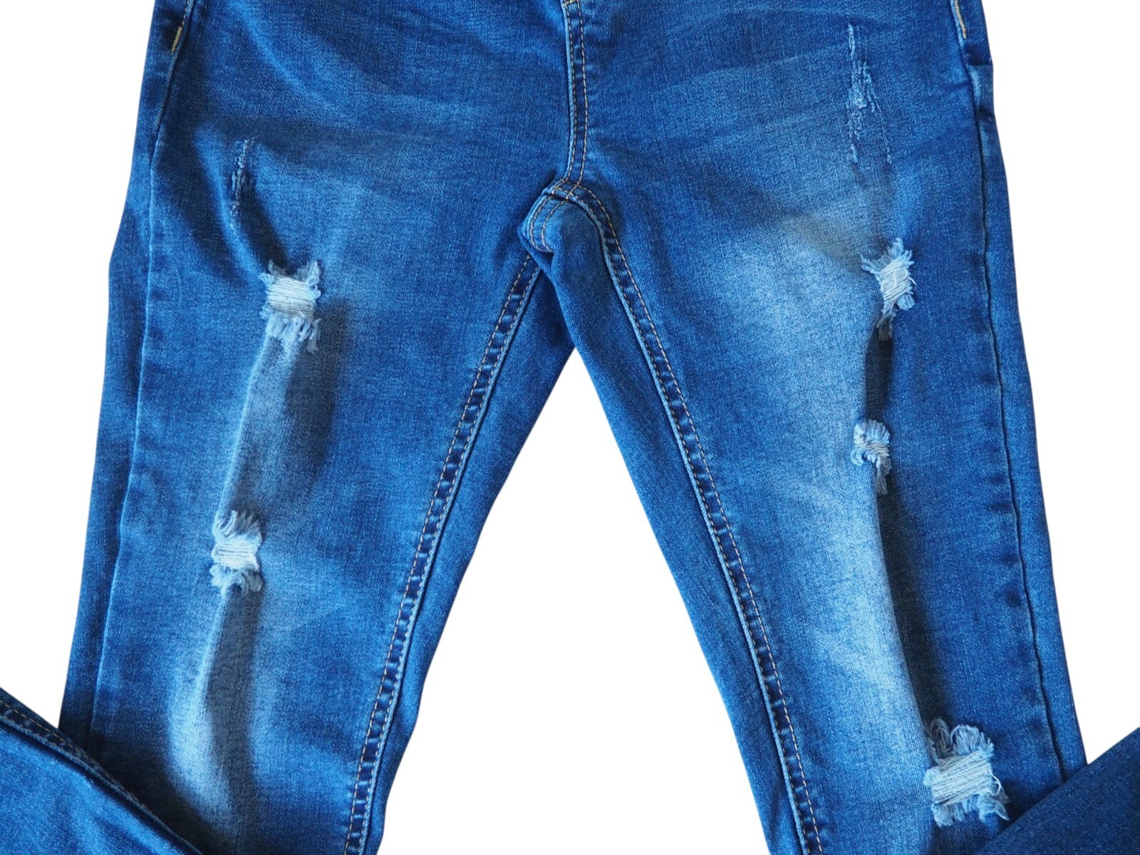 Blue Savvy Maternity Women’s Distressed Skinny Jeans Size S