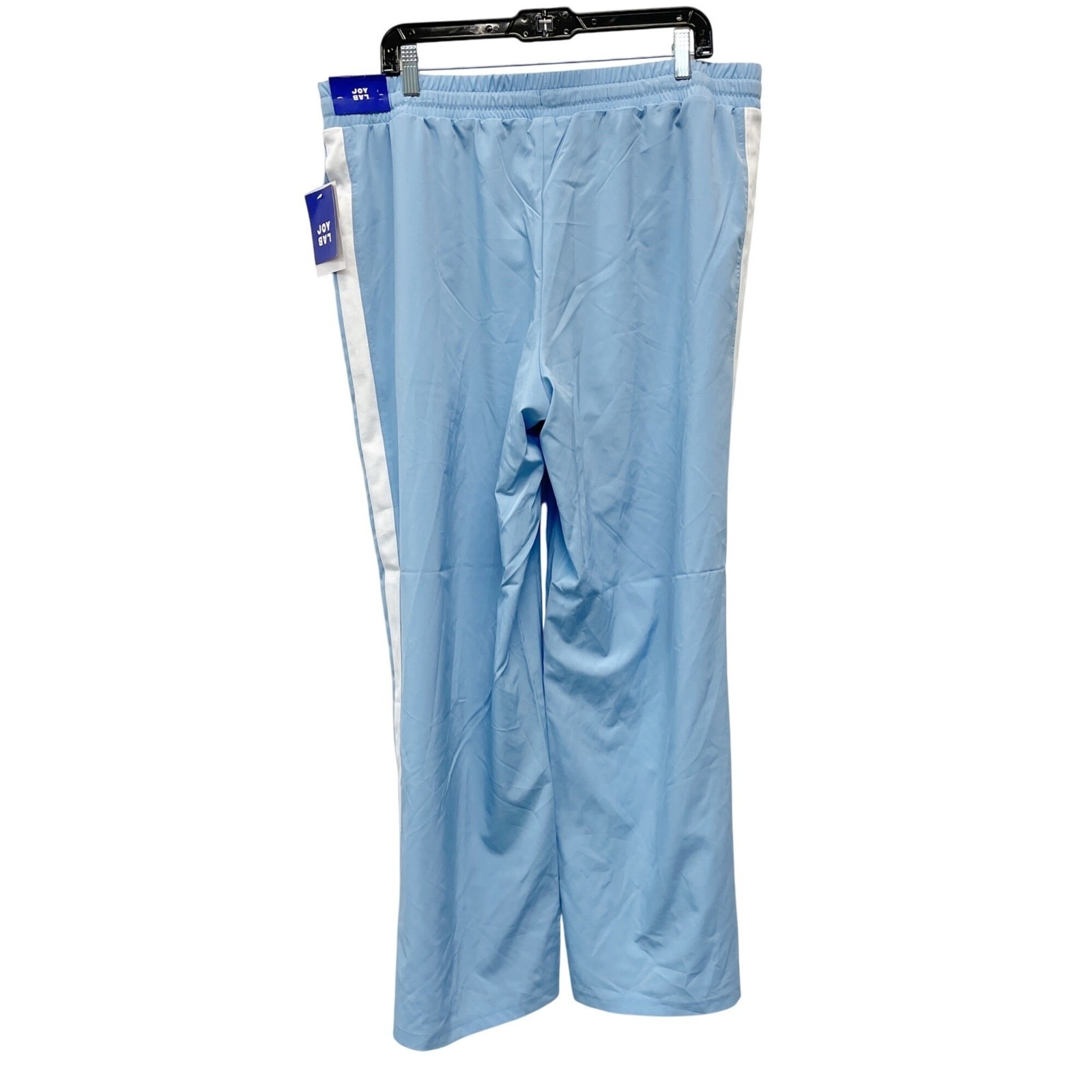 JoyLab Women’s Piped Mid Rise Pull On Track Pants Blue Size XL