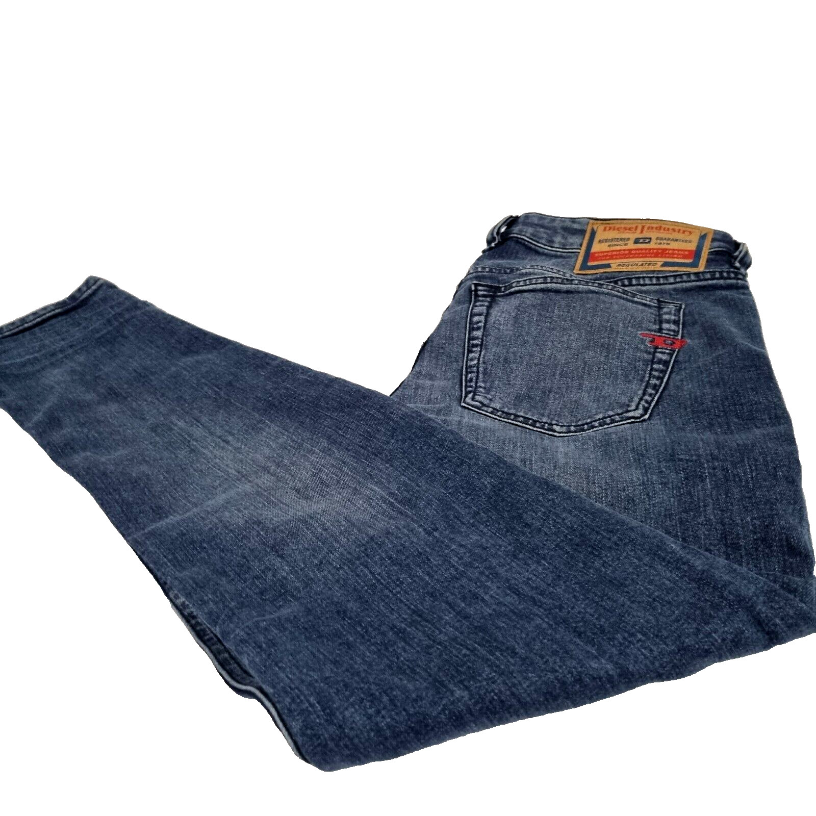 Diesel Men Jeans Sleenker 1979 Blue Denim Mid Rise Slim Leg Size 29 L30