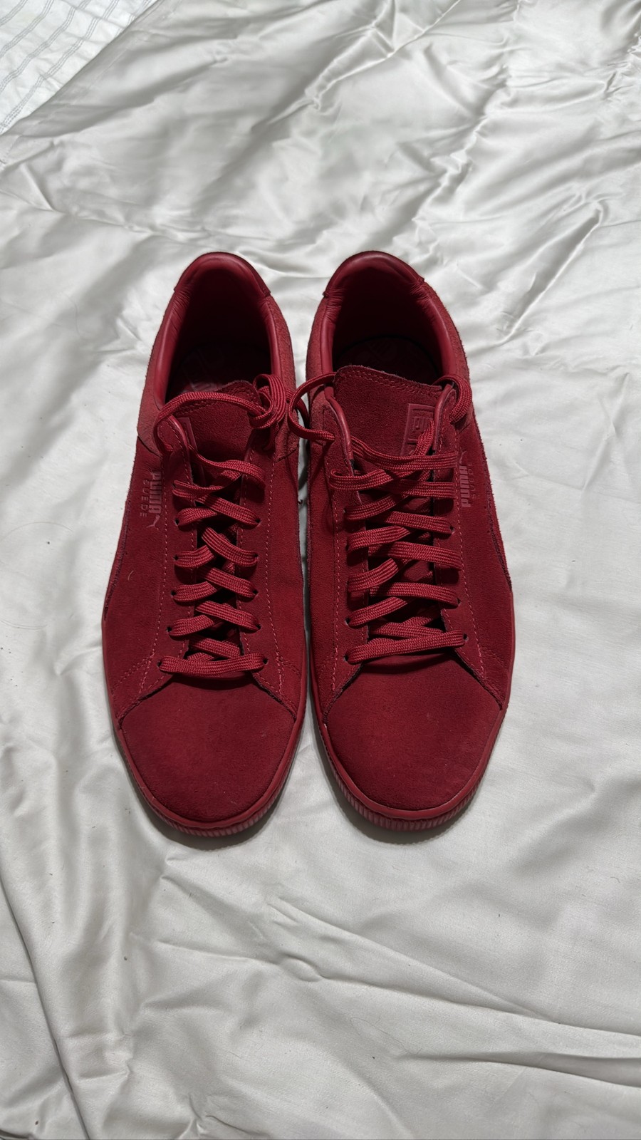 Puma Suede Classic Triple Red Low Mens Sneakers Shoes size 10.5