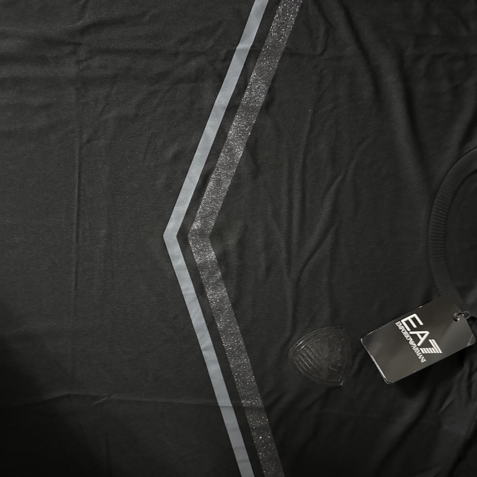 Emporio Armani EA7 Men’s Black Dynamic Athlete Jersey Tee T-Shirt XXXL