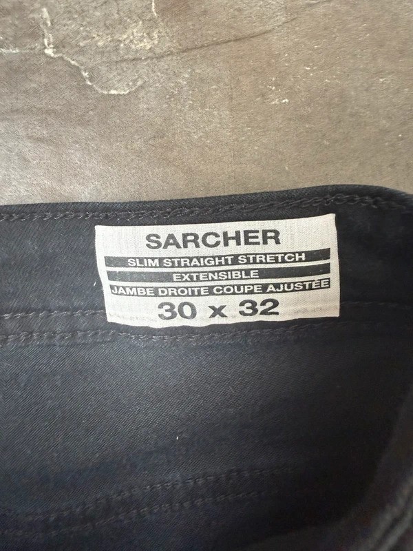 Men’s Buffalo Sarcher Jeans Black Straight Slim Leg Waist 30 Length 32