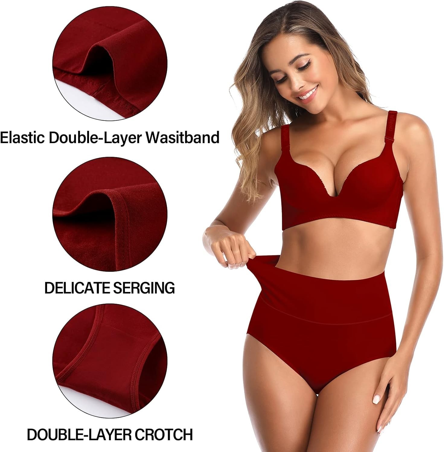 Full Coverage Cotton Briefs 5-Pack for Women – Stylish & Soft Everyday Wear