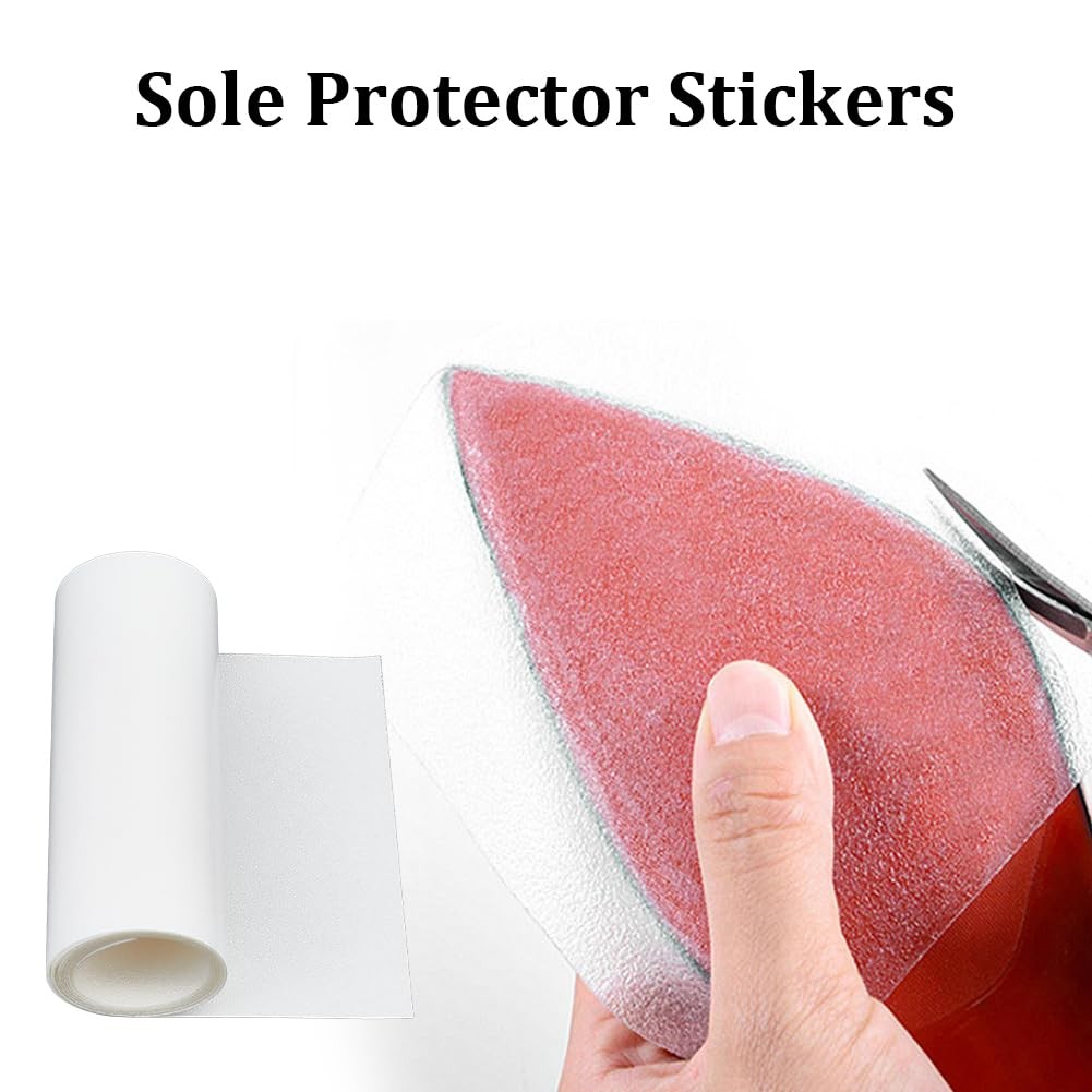39in Clear Sole Protector for High Heel Shoes Non-Slip Transparent Shoe Sole …
