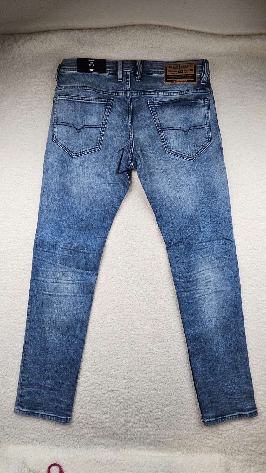 Diesel Thommer-R Slim Fit Jeans Mens 32×32 Light Blue Denim RB066 MSRP$195