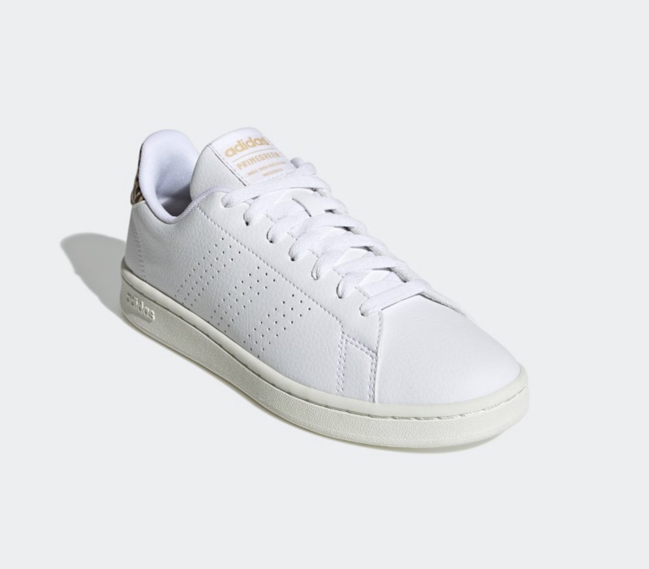 New Adidas Advantage White Leopard W Size 8.5