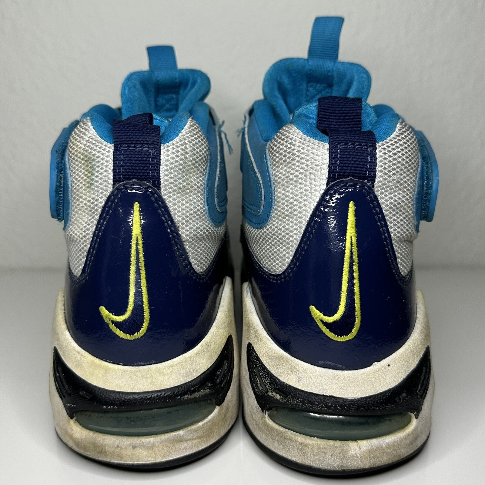 Nike Air Griffey Max 1 Pure Platinum Navy Varsity Royal Blue Size 9 Mens 2014 Og