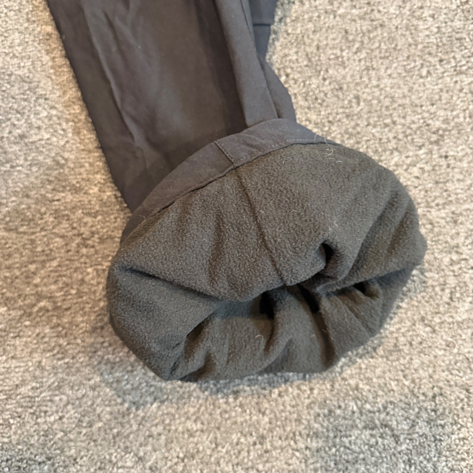 Eddie Bauer Men’s Tech Pant 40×32 Fleece Lined 2-Way Stretch Black