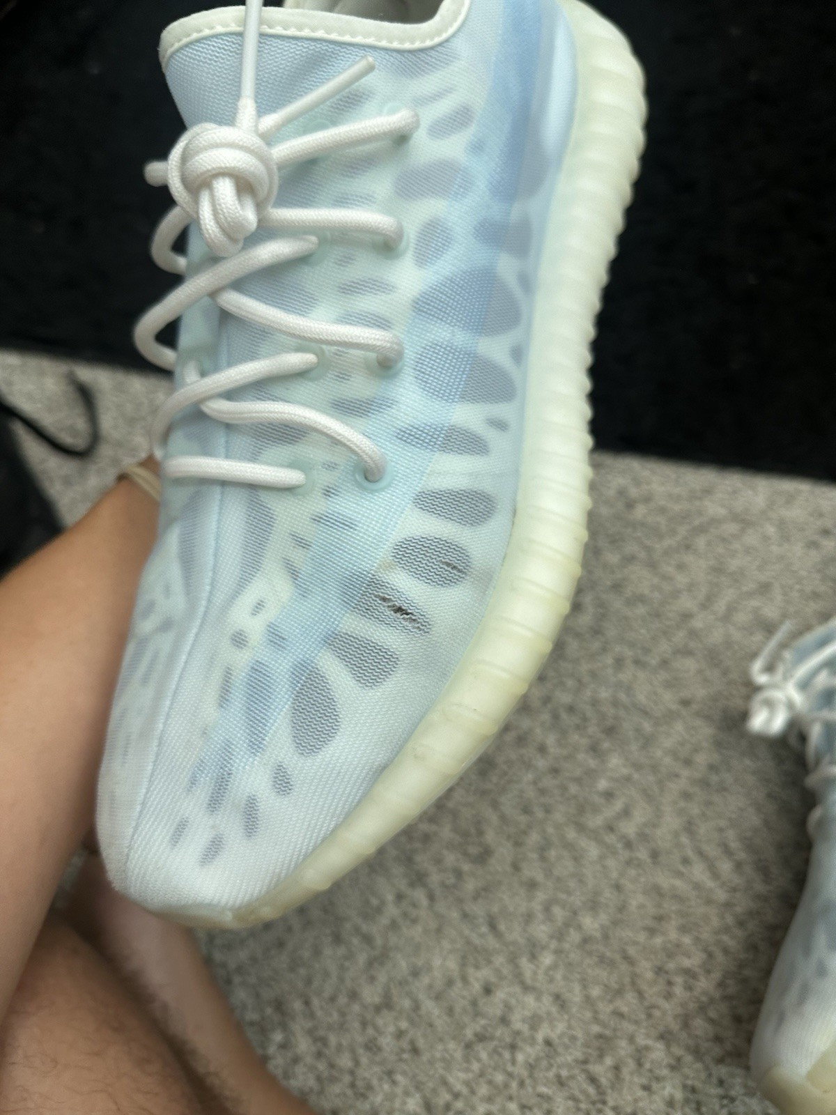 adidas Yeezy Boost 350 V2 Mono Ice Blue White Bone – Size 12