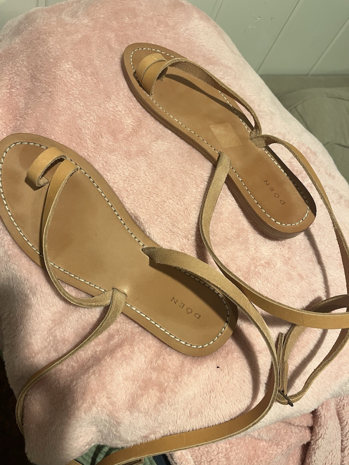 Doen Leather Strappy Sandals Women’s Size 39