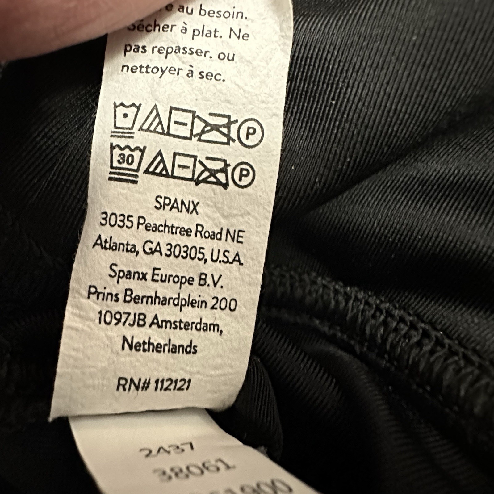 Spanx Faux Leather Legging Women Medium M Black Stretch Pull On Nylon Ladies New