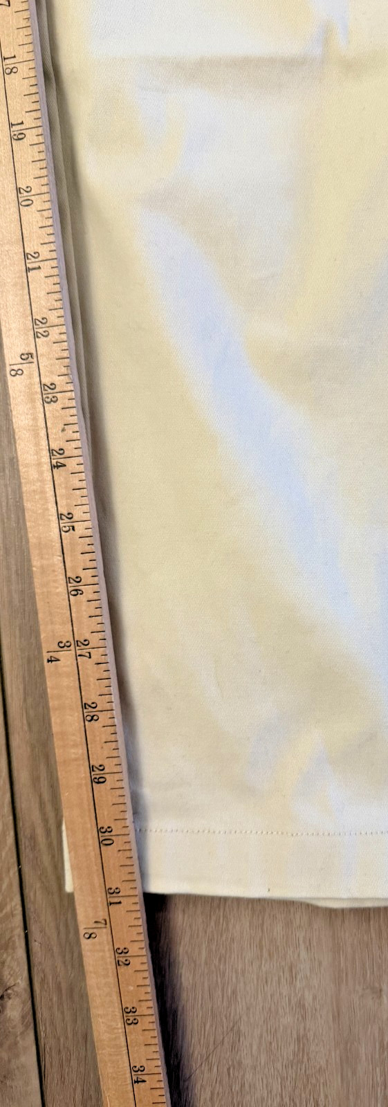 WeSC Open Bottom Cargo Pants Unisex Chino Style-Men M/Women L-Pale Yellow-NWT