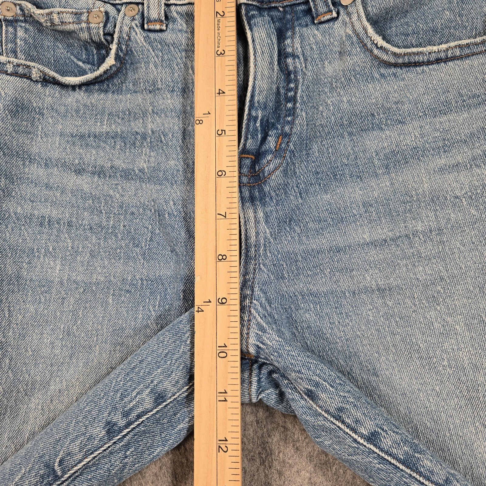 Madewell 90s Straight Jeans Womens 25P Blue Medium Wash Mid Rise Stretch Denim