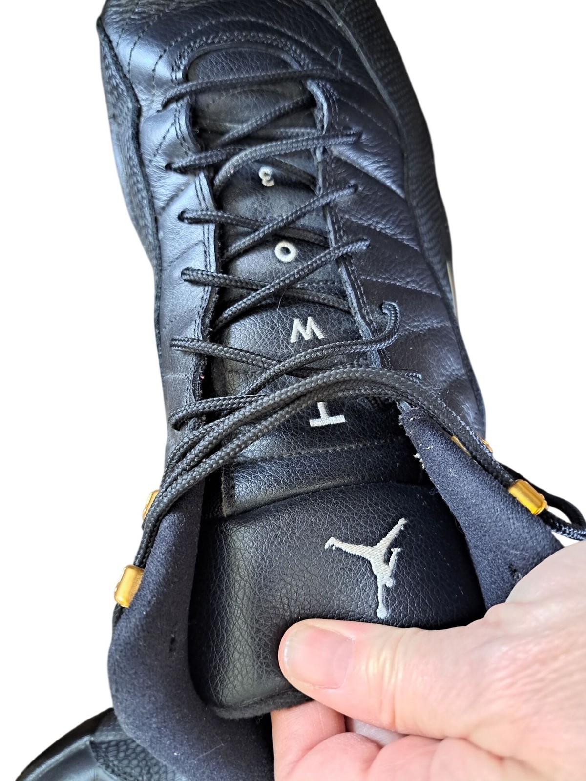Air Jordan Retro The Master Black Sneakers Mens Shoes Pre-Owned Size 13 136090