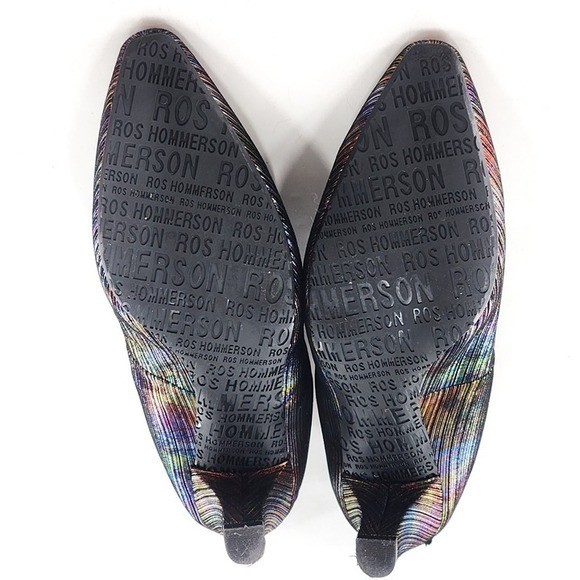 ROS HOMMERSON Karat Shimmer Rainbow Pump Removable Insole Metallic