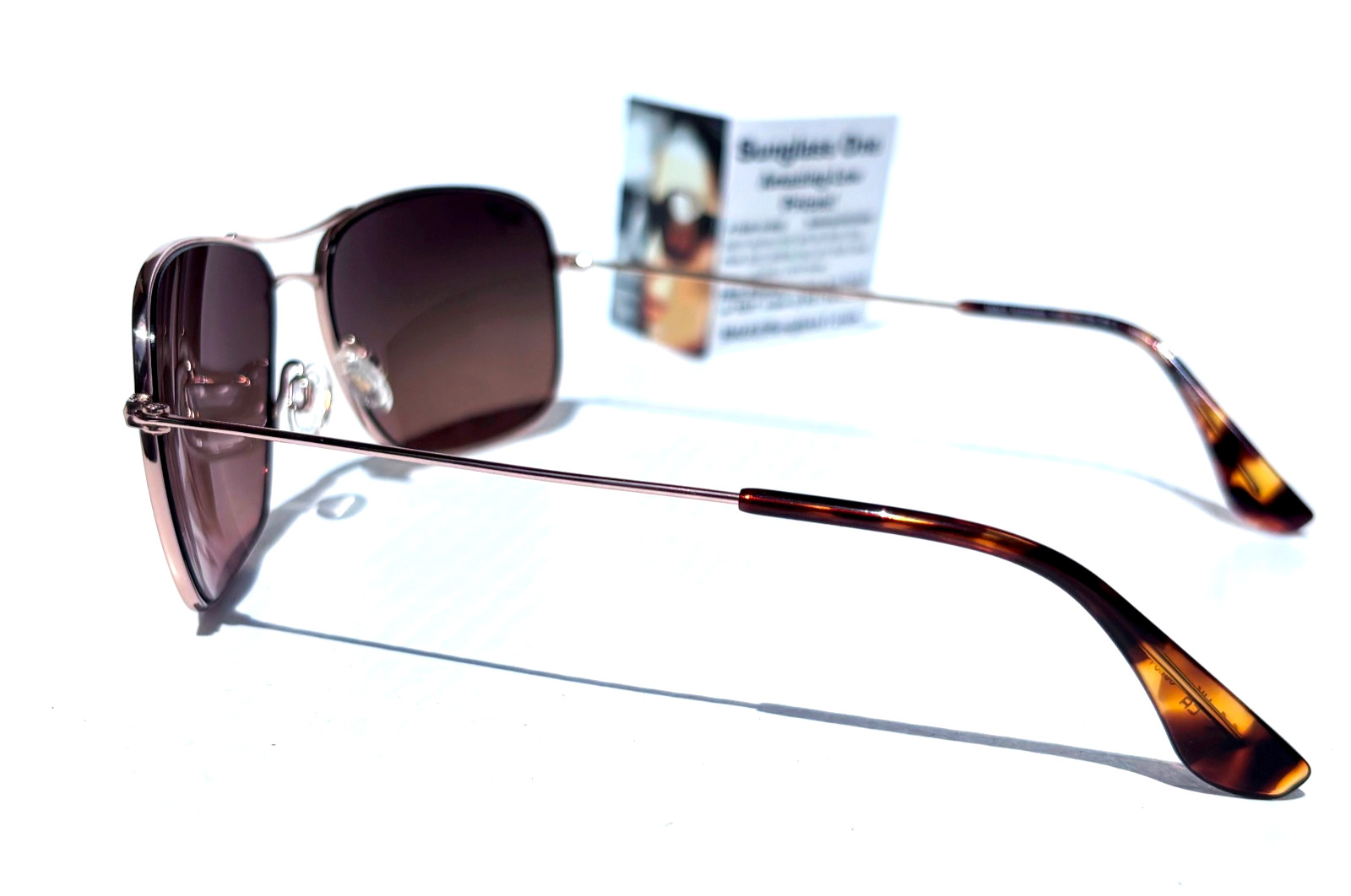 Maui Jim WIKI WIKI Shiny Gold POLARIZED HCL Bronze Lens Sunglass HS246-16